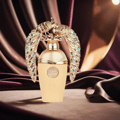 Armaf Odyssey Mega Man 10ml EDP — Tall yellow and black cylindrical packaging with a slim blue and gold perfume bottle
