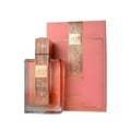 Lattafa Angham Second Song by Lattafa 100ml — Kotak merah jambu dan botol minyak wangi kaca dengan aksen emas dan tulisan Arab.