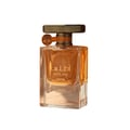 Lattafa Atlas Canyon Lattafa 55ml Unisex — Cecair perang dalam botol kaca jernih dengan penutup emas bertekstur dan lambang pokok berukir di leher botol.