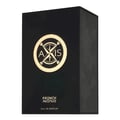 French Avenue Axis by French Avenue 100ml — Black perfume box with a gold compass logo and "FRENCH AVENUE EAU DE PARFUM" text. | Kotak minyak wangi hitam dengan logo kompas emas dan teks "FRENCH AVENUE EAU DE PARFUM".