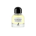 Maison Alhambra By Saffron Eau de Parfum — Botol kaca jernih berisi cecair kuning, penutup hitam, dan label dengan siluet rusa serta nama jenama.