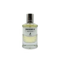 Maison Alhambra Unknown No Deep Woods — Clear glass perfume bottle with a silver cap, featuring a white label with black text and a deer silhouette.