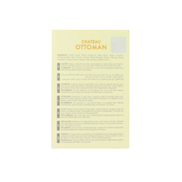 Maison Alhambra Chateau Ottoman by Maison Alhambra 100ml EDP — Product label with ingredients and safety warnings in multiple languages, including English, Arabic, French, Italian, Dutch, and German.