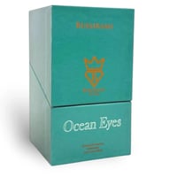 Bujairami Ocean Eyes by Bujairami 100ml Extrait — Teal two-tiered box packaging with gold crown logo and "Ocean Eyes" text