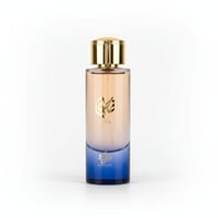 Al Wataniah Duha By Al Wataniah 100ml Her Arab Luxury — Tall glass bottle with gold cap, gradient amber to blue liquid, gold