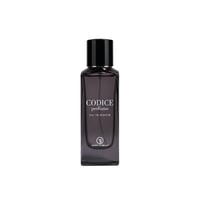 Grandeur Codice Profumo Man by Grandeur Elite – 100 ml for Men, a dark glass perfume bottle with a black cap, featuring 'CODICE profumo EAU DE PARFUM' text and the Grandeur logo.