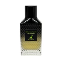 Maison Alhambra Extravagant Lover by Maison Alhambra – Black textured bottle with a green label featuring a deer silhouette and text 'EXTRAVAGANT LOVER EAU DE PARFUM ALHAMBRA'