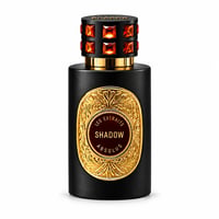 French Avenue Shadow Absolus by French Avenue Extrait Unisex — Black bottle with gold ornate label and jeweled cap.
