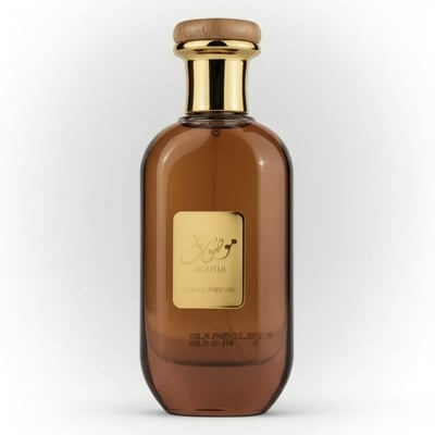 Ard Al Zaafaran Mousuf by Ard Al Zaafaran EDP 100 ml — Amber glass bottle with gold accents and a wooden cap, featuring a