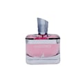 Maison Alhambra Euzonea by Maison Alhambra 100ml EDP for Women — Pink perfume bottle with a silver textured cap and a deer emblem on the front.