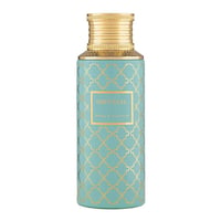 Maison Asrar Imperial by Maison Asrar 100ml EDP Unisex — A turquoise bottle with a gold geometric pattern and a gold cap, featuring a gold-bordered label with 'IMPERIAL' and 'ROYAL COLLECTION' text.