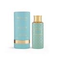 Maison Asrar Imperial oleh Maison Asrar 100ml EDP Unisex — Kotak silinder biru teal dengan aksen emas dan botol minyak wangi biru teal bercorak emas dengan penutup emas, terasing di atas putih.