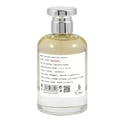 Paris Corner Just Bergamot Emir Factory Edition 100ml EDP — A clear glass bottle of light yellow perfume with a silver cap, featuring a white label with black text detailing the fragrance notes and barcode. | Paris Corner Just Bergamot Emir Factory Edition 100ml EDP — Botol kaca jernih berisi minyak wangi kuning cair