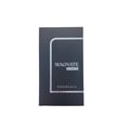 Khadlaj Magnate Noble by Khadlaj 100ml EDP — A dark grey rectangular box with a textured pattern and a silver-lined inset panel displaying the text "MAGNATE NOBLE KHADLAJ". | Khadlaj Magnate Noble by Khadlaj 100ml EDP — Kotak kelabu gelap berbentuk segi empat tepat dengan corak bertekstur dan panel inset bergaris