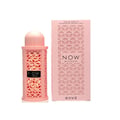 Rave Now Women Rave Perfumes 100ml — Pink geometric patterned perfume bottle and box, with gold accents and 'NOW WOMEN' text.