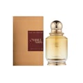 Khadlaj Ombre Notes by Khadlaj 100ml EDP Unisex — A golden-capped glass perfume bottle with ombre liquid, next to its matching textured gold and maroon box.