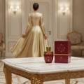 Afnan Rare Passion perfume bottle luxury gold dress high glamour women scent Malaysia