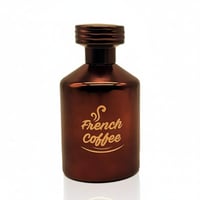 Brown bottle labeled 'French Coffee' on a white background