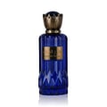 Afnan Turathi Blue by Afnan 90ml EDP for Man — Blue glass perfume bottle with a silver cap, featuring Arabic script and