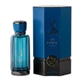 Afnan 9 AM by Afnan 100 ml EDP Unisex — Cream box with gold "9 am" logo next to a clear glass perfume bottle with gold cap