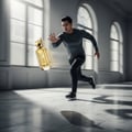 Afnan 9PM Elixir — Brown box with gold "9pm Elixir" logo next to a rectangular glass perfume bottle with similar brown and