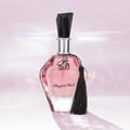 Al Wataniah Amnia by Al Wataniah For Her 100ml EDP — Glass bottle with gold accents and Arabic text, next to a drawstring