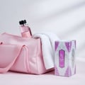 Al Wataniah Watani 100ml EDP – Perfume bottle and box on marble table with smoke rising.