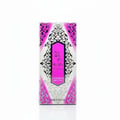 Al Wataniah Watani 100ml EDP – Ornate gold bottle with Arabic script and geometric patterns, clear glass base.
