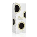 Ard Al Zaafaran Fakhar Al Oud “The White Oud” — White box with gold embossed pattern, pearl accents, and Arabic text.
