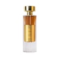 Ard Al Zaafaran Ghality — White bottle with gold accents, decorated with floral patterns of pink and yellow roses.