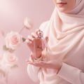 Al Wataniah Tibyan by Al Wataniah 100 ml EDP Women — Pink frosted bottle with black cap, sunglasses, car keys, bracelet, and