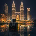 Ard Al Zaafaran Thara Al Oud Supreme Intense – Bottle with mint, ice, and blue smoke rising