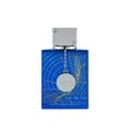 Ard Al Zaafaran Oud 24 Hours — Black perfume bottle and matching black spray can with gold accents, isolated on white