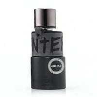 Armaf Hunter Intense — Black perfume bottle with a textured grey band and metallic cap, featuring the ARMAF logo.