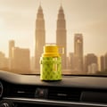 Ard Al Zaafaran Silk Mood — Cracked perfume bottle and box with smoke rising in a parking garage setting