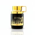 Armaf Armaf King Checkmate — Black chess king shaped perfume bottle with gold accents on a white background
