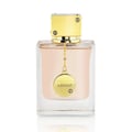 Ard Al Zaafaran Zahoor Francee — Pink perfume bottle with black corset-style lacing and sheer overlay, silver cap