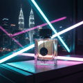 Ard Al Zaafaran Rose Paris — Pink floral patterned box with Arabic script, a pink aerosol can, and a pink glass perfume