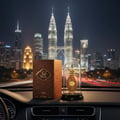 Armaf Odyssey Mandarin Sky 10ml for Men — Perfume bottle and box with scent notes and main accords chart.