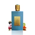 Armaf Odyssey Candee Special Edition — Pink box with shattered glass and mint smoke exploding from a striped bottle.
