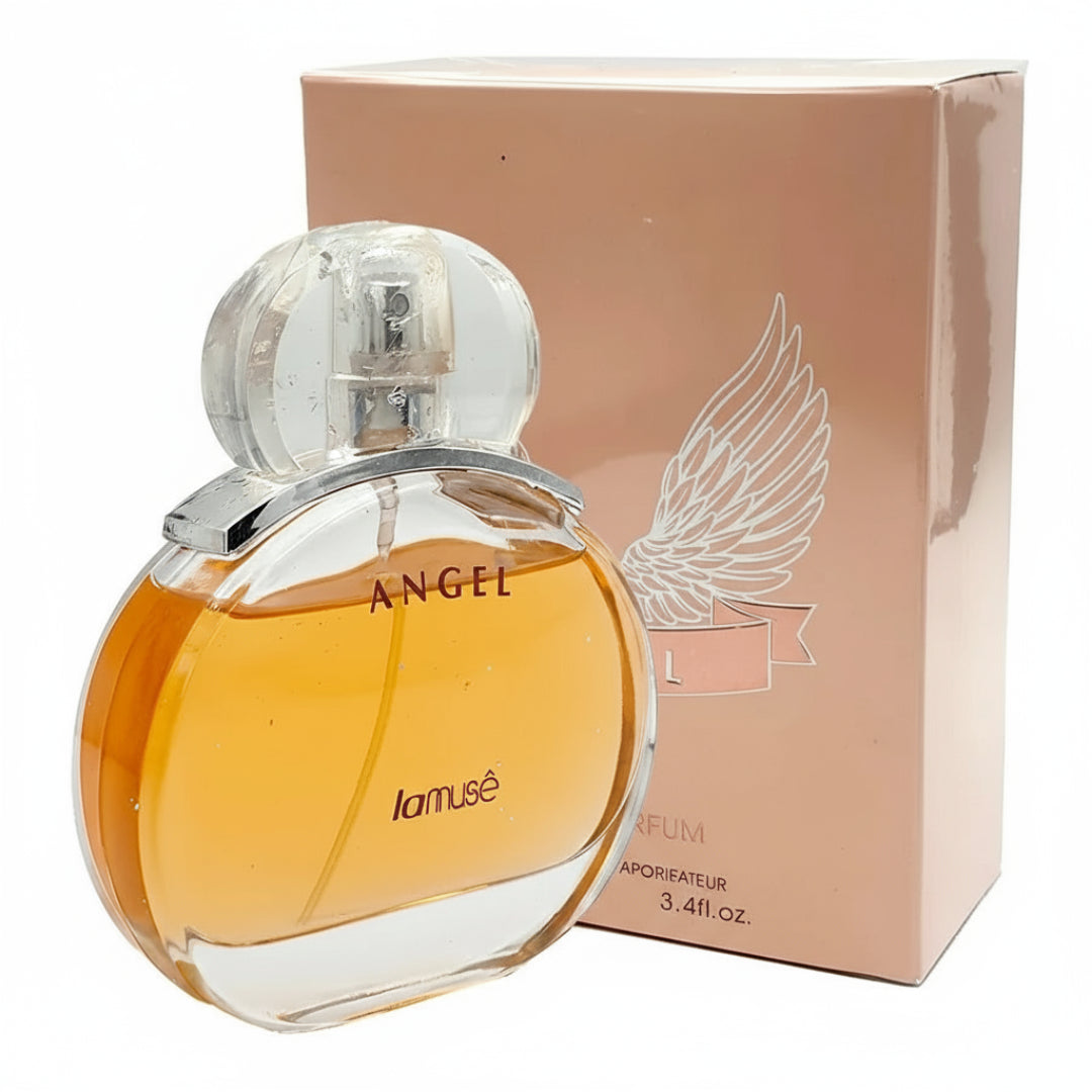 Armaf Tres Nuit by Armaf 100ml EDP Men — Dark blue triangular bottle with leather accents and silver cap, next to a matching