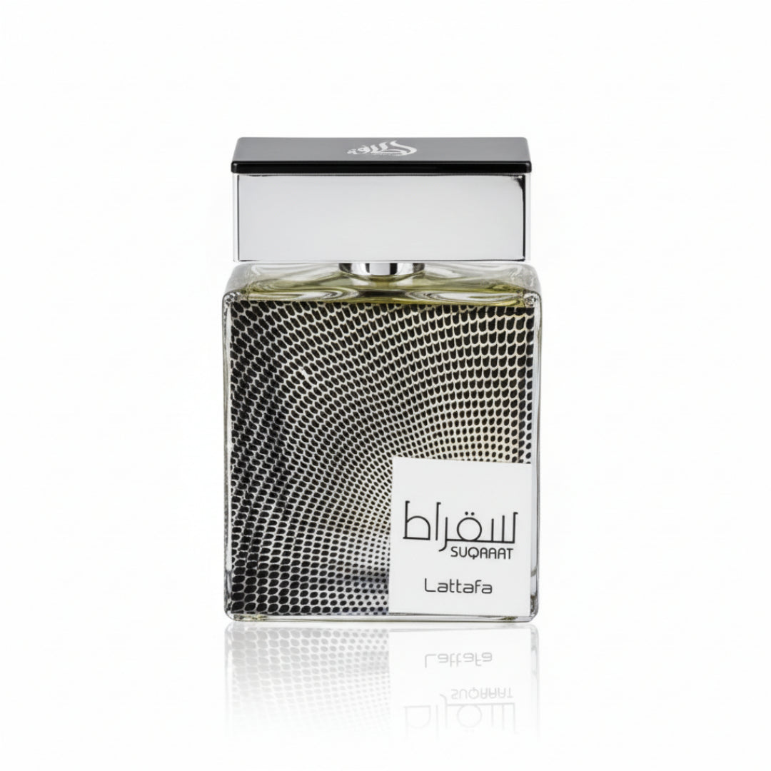 Perfume lelaki Suqraat Lattafa original Malaysia – minyak wangi citrus, amber & woody segar