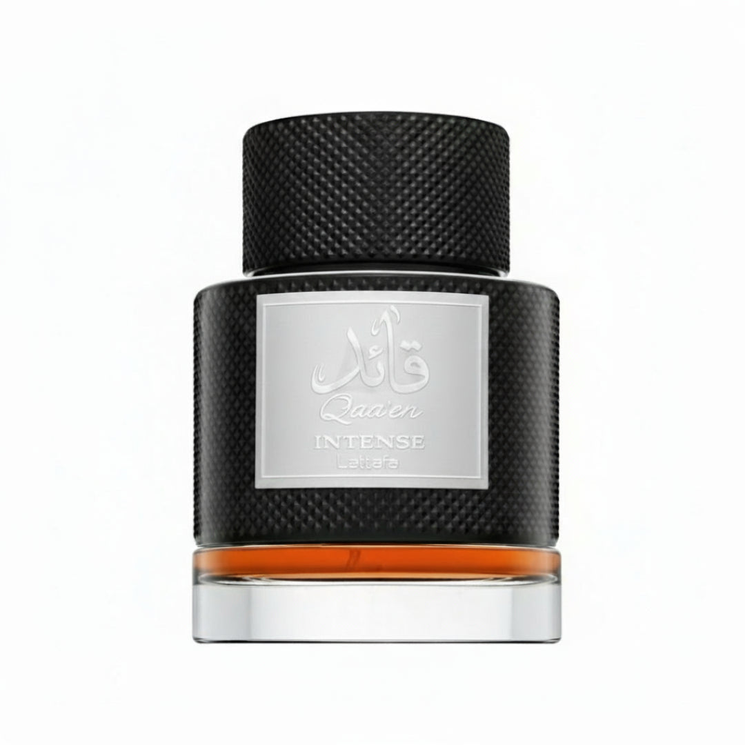 Perfume unisex Qaaed Intense Lattafa original Malaysia – minyak wangi spicy, woody & bold
