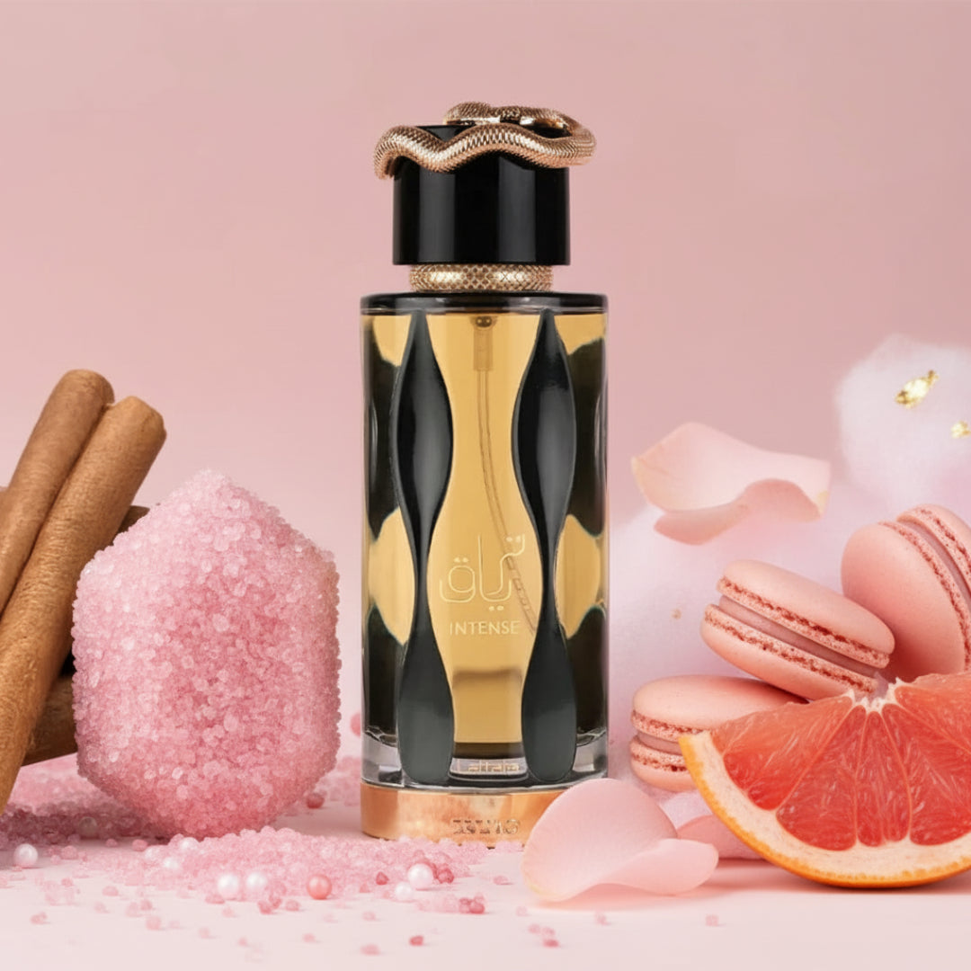 teriaq intense flatlay pink sweet sugary wanita malaysia