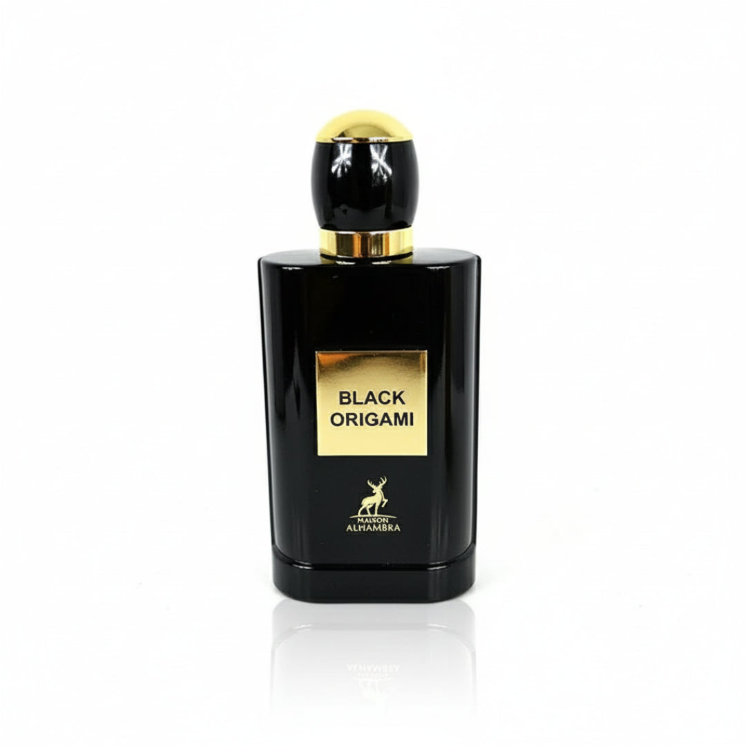 Botol Black Origami Maison Alhambra wangian bau spicy sweet bold pilihan Malaysia