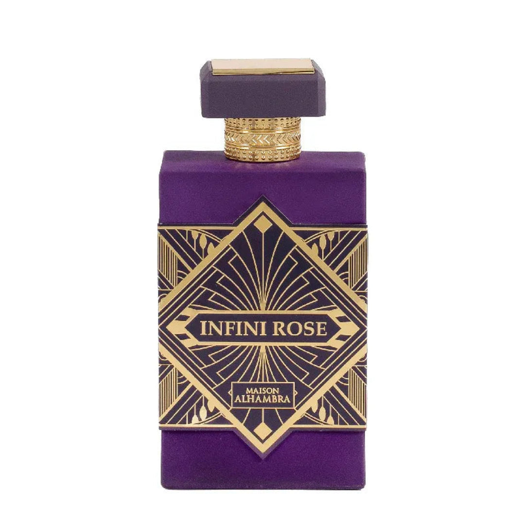 Perfume unisex Infini Rose Maison Alhambra original Malaysia – minyak wangi rose, oud & amber