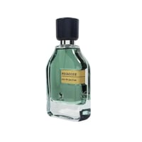 Volare Megadose Man Atlas Volare EDP For Him 80 ml — Green glass perfume bottle with a dark cap and a gold label that says 'MEGADOSE eau de parfum' and a small bird logo.