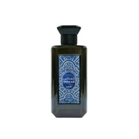 Zimaya Inekas Luna by Zimaya 100ml EDP Men — Botol minyak wangi kaca gelap dengan penutup hitam bertekstur dan label biru putih berhias.