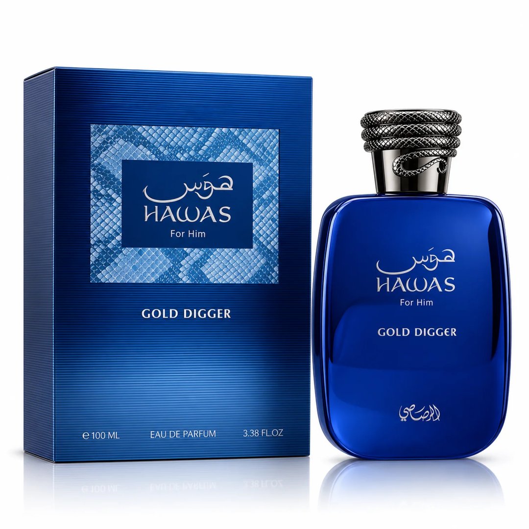 Minyak Wangi Rasasi Hawas Gold Digger EDP 100ml – Lelaki
