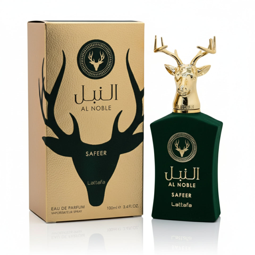 Safeer Al Noble Lattafa perfume unisex woody amber warm spicy Malaysia sesuai malam